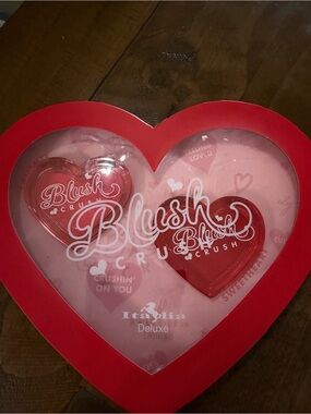 Blush crush set of 2 cream blush pink red blush set new make up blush